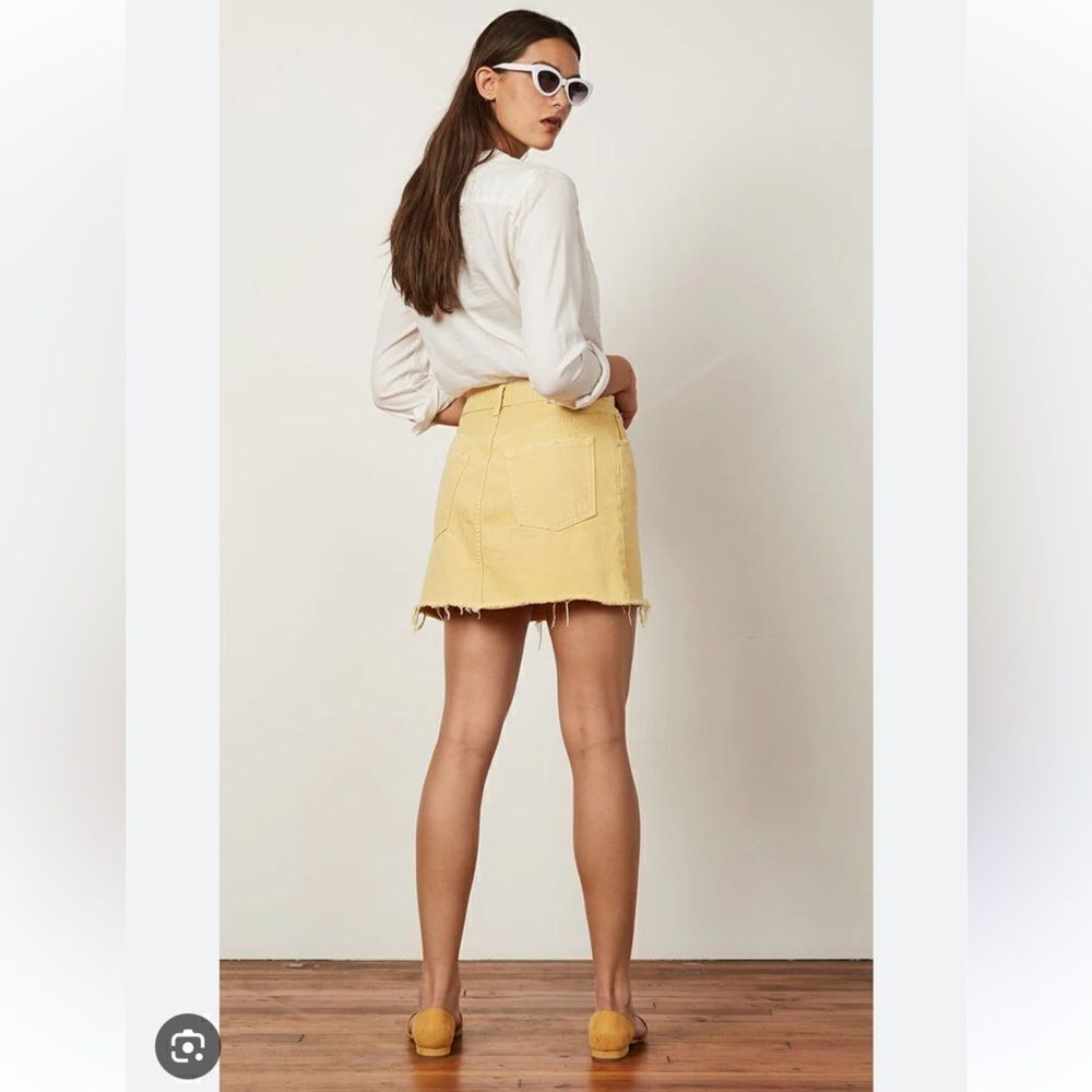 Boyish Corey Mini Denim Skirt in Honey